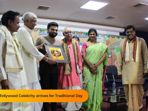 Tollywood Celebrity arrives for Traditional Day